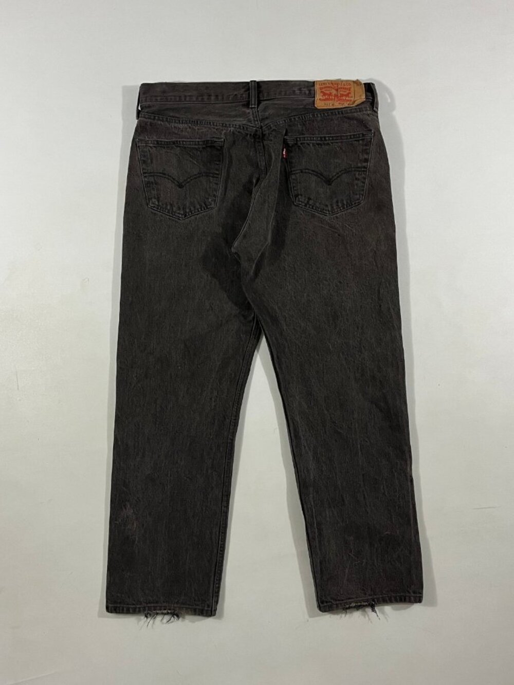 Vintage Levi's 501 Faded Black Button Fly Straight Leg Jeans 38x32